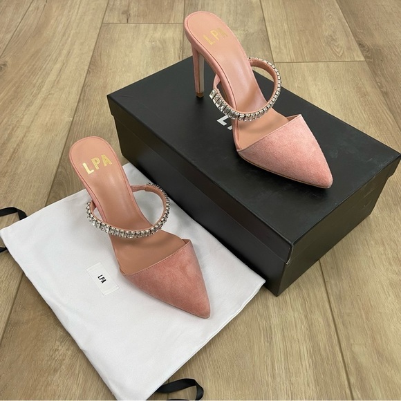 LPA Lex Heel in Blush Pink Size 7.5 - Picture 3 of 7
